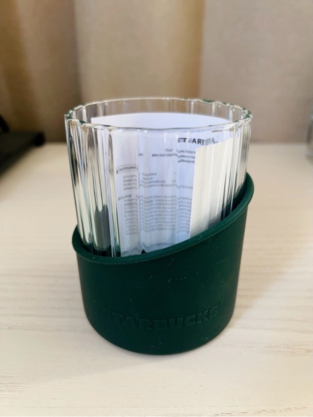 RARE Starbucks Philippines Exclusive Glass Cup in Essential Green